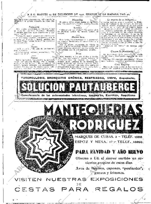 ABC MADRID 23-12-1930 página 40