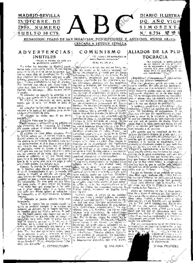 ABC SEVILLA 23-12-1930 página 3