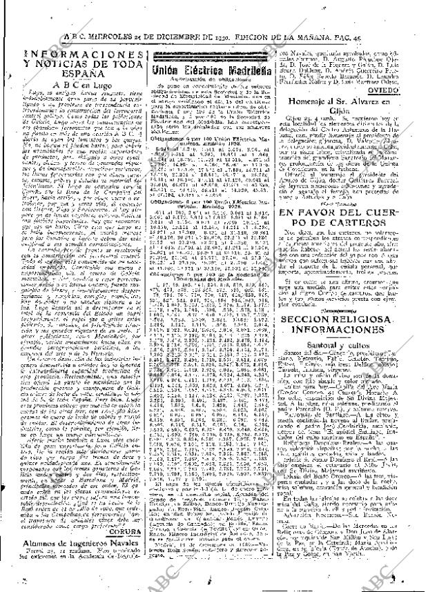 ABC MADRID 24-12-1930 página 45