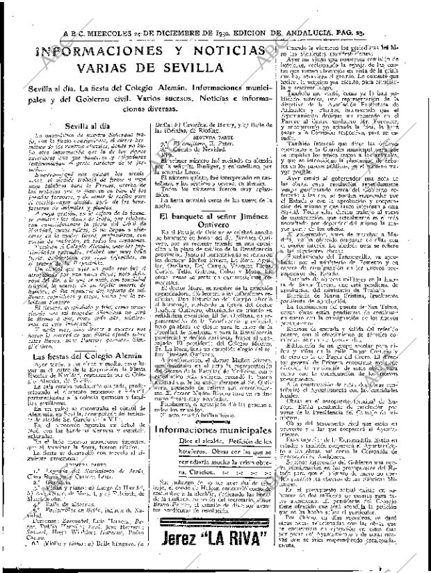 ABC SEVILLA 24-12-1930 página 23