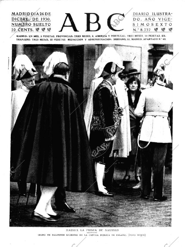 ABC MADRID 26-12-1930 página 1