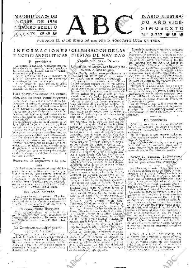 ABC MADRID 26-12-1930 página 15