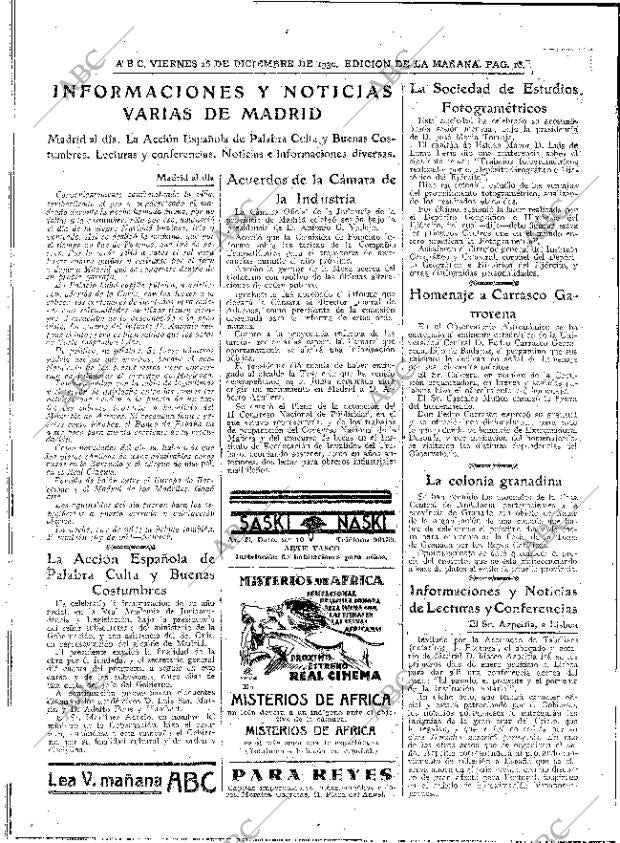 ABC MADRID 26-12-1930 página 18
