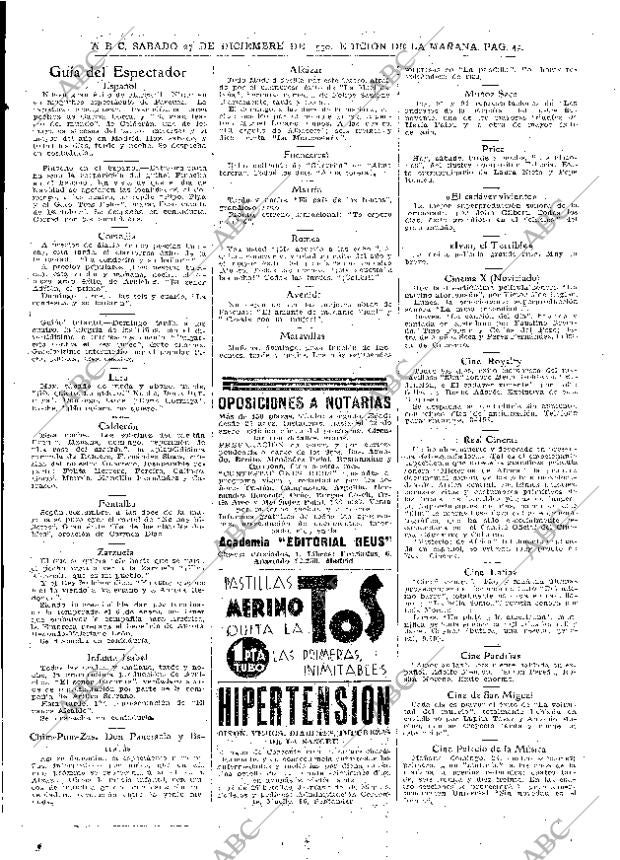 ABC MADRID 27-12-1930 página 45