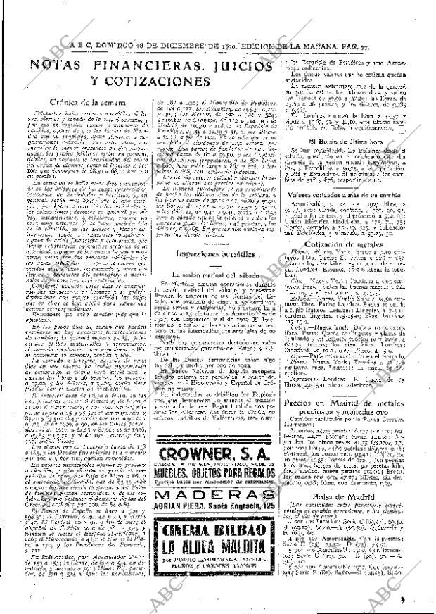 ABC MADRID 28-12-1930 página 77