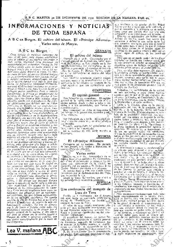ABC MADRID 30-12-1930 página 43
