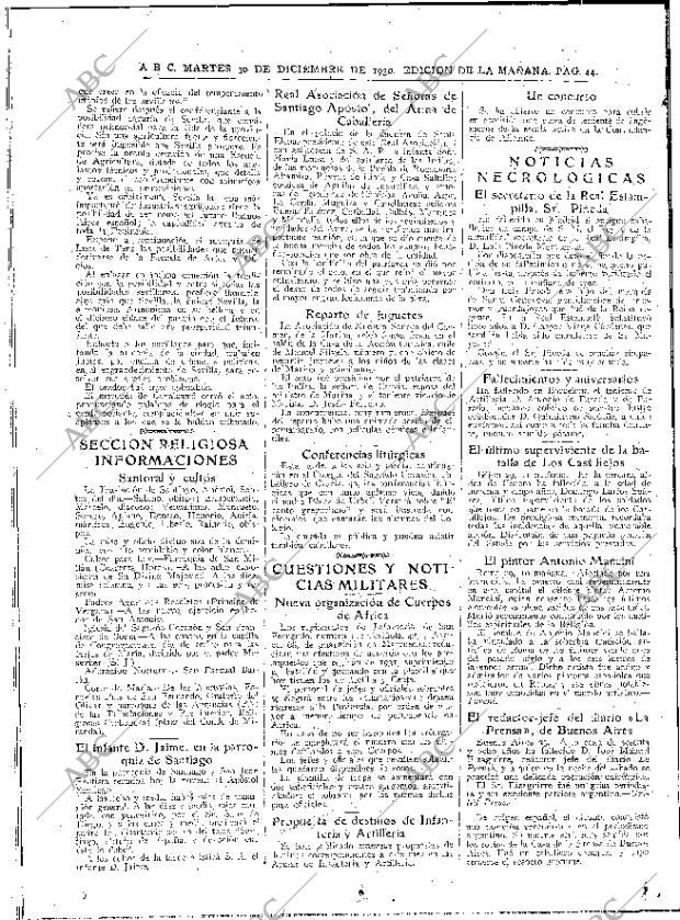 ABC MADRID 30-12-1930 página 44