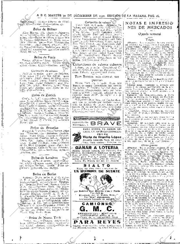 ABC MADRID 30-12-1930 página 46