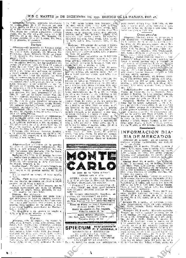 ABC MADRID 30-12-1930 página 47