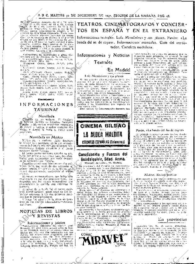 ABC MADRID 30-12-1930 página 48