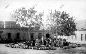 Aspecto que Ofrece la fuente del barrio santa Lucía en Cartagena (Murcia)