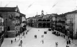 Vista general de la plaza mayor de ciudad Rodrigo (Salamanca)