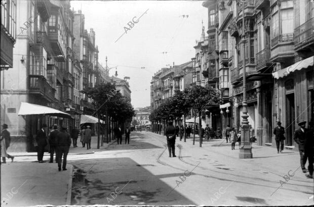 Vista general del bulevar de la calle Gorriti (Gijón)