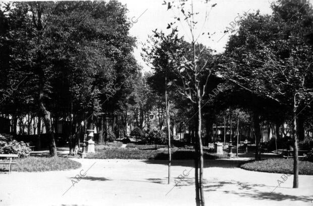 Un aspecto del parque de Begoña en Gijón (Asturias)