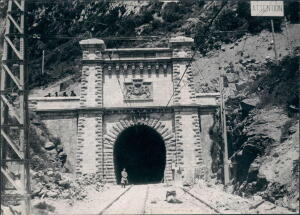 El túnel de la estación de Canfranc