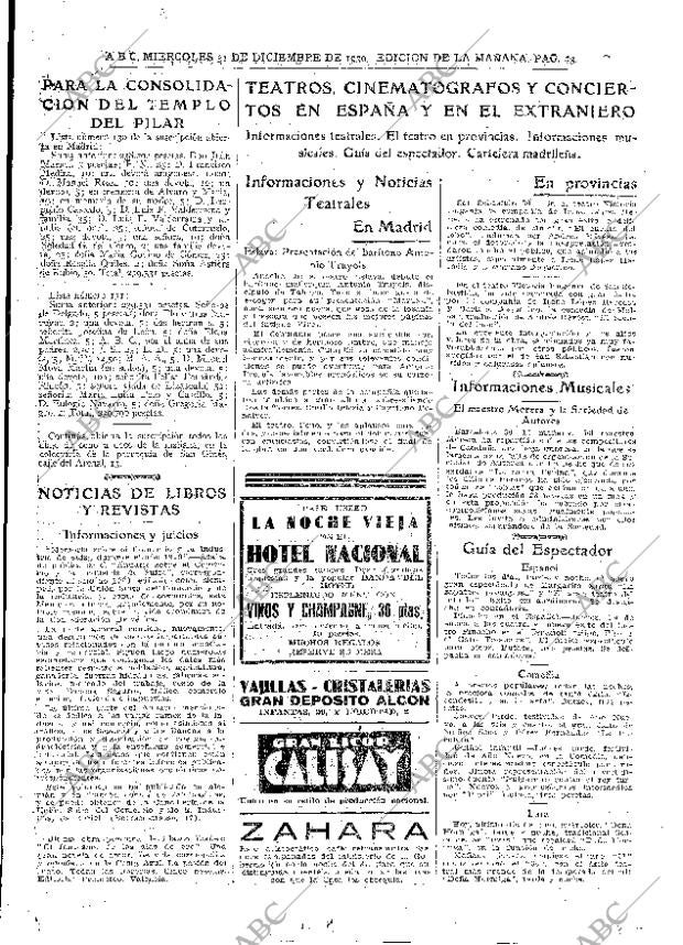 ABC MADRID 31-12-1930 página 43