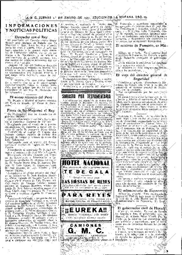 ABC MADRID 01-01-1931 página 23