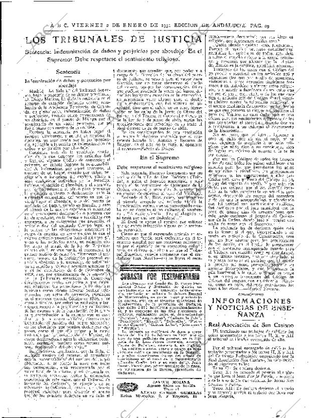ABC SEVILLA 02-01-1931 página 25