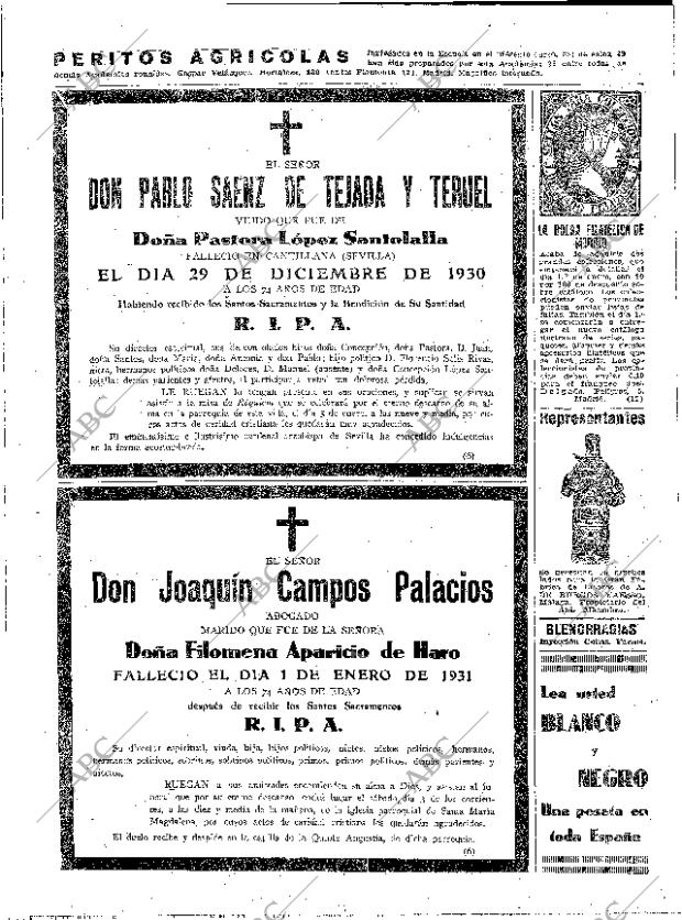 ABC SEVILLA 03-01-1931 página 46