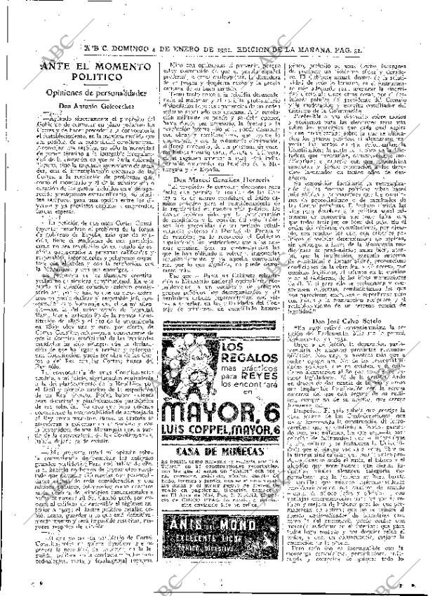 ABC MADRID 04-01-1931 página 29