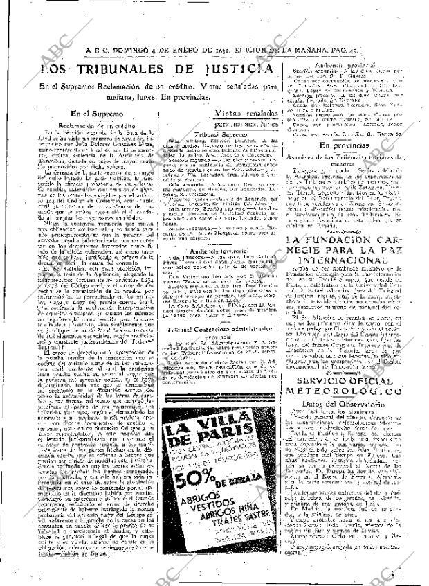 ABC MADRID 04-01-1931 página 43