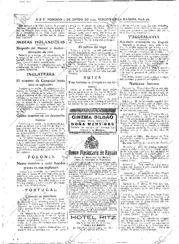 ABC MADRID 04-01-1931 página 46