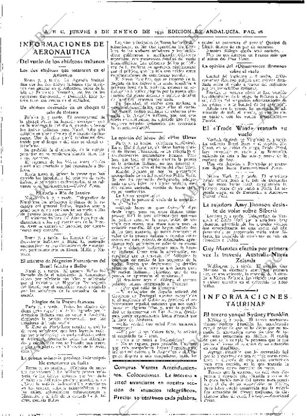 ABC SEVILLA 08-01-1931 página 26