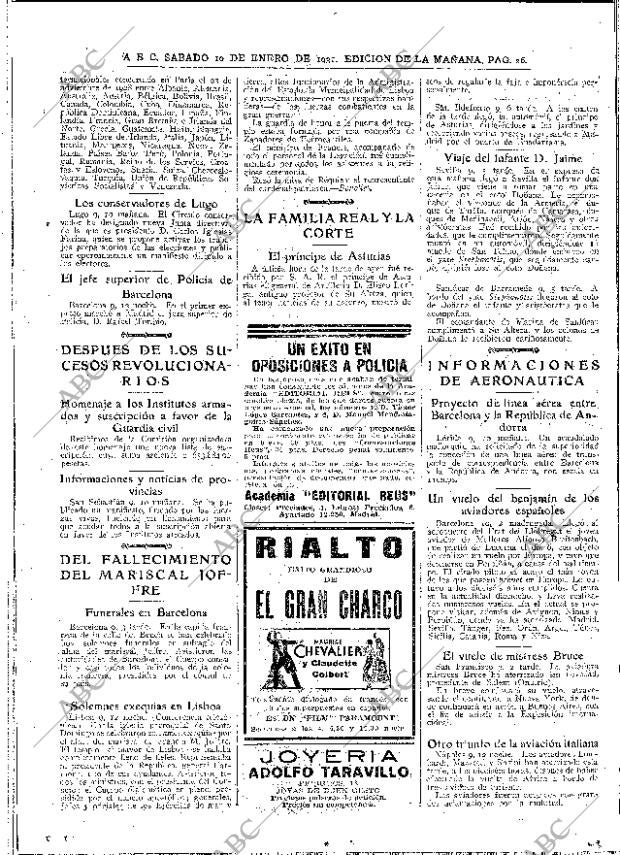 ABC MADRID 10-01-1931 página 26