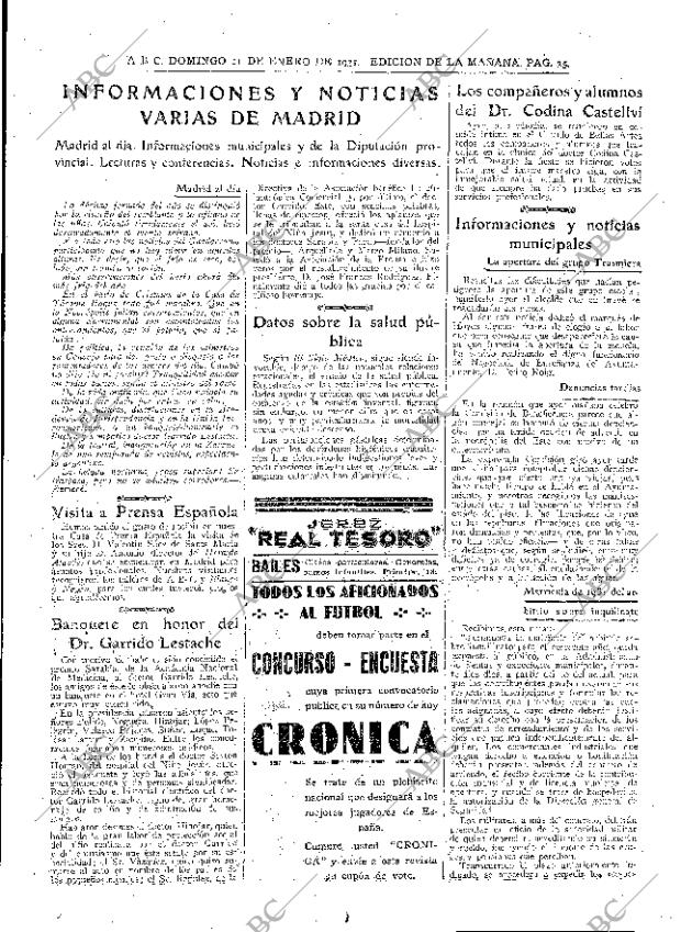 ABC MADRID 11-01-1931 página 39