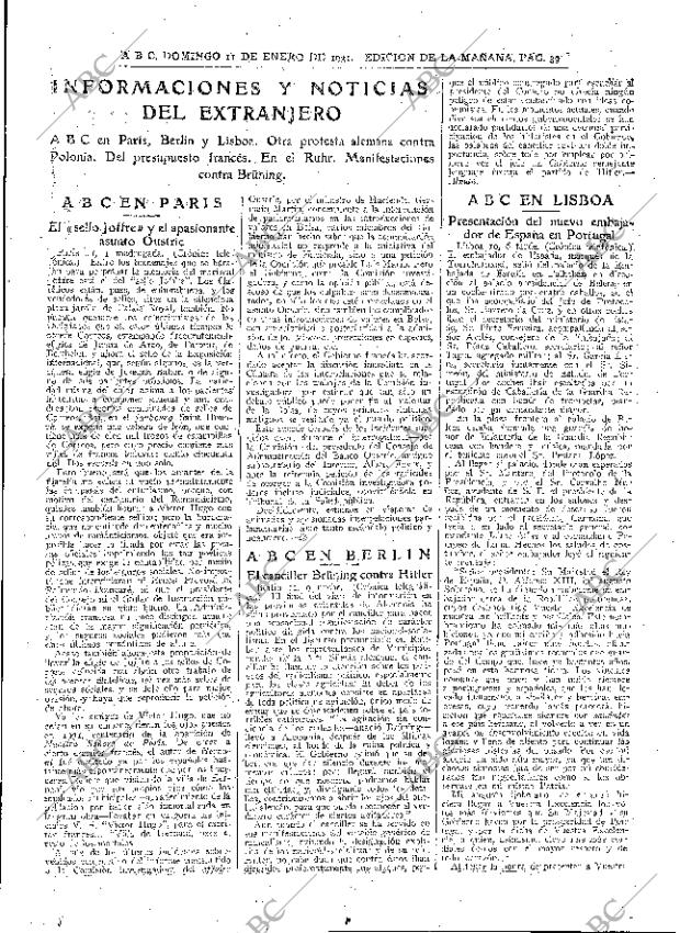 ABC MADRID 11-01-1931 página 43