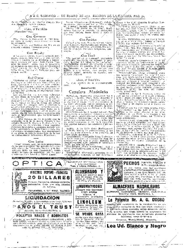 ABC MADRID 11-01-1931 página 54