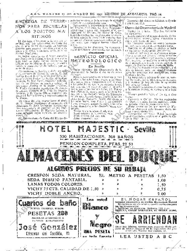 ABC SEVILLA 13-01-1931 página 34