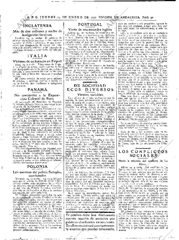 ABC SEVILLA 15-01-1931 página 30