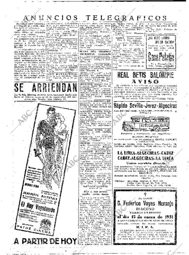 ABC SEVILLA 15-01-1931 página 44