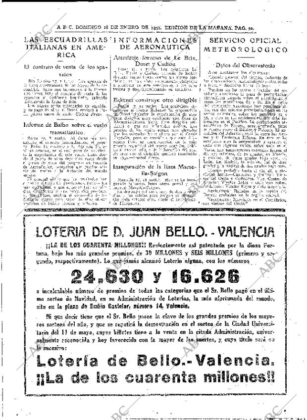 ABC MADRID 18-01-1931 página 32