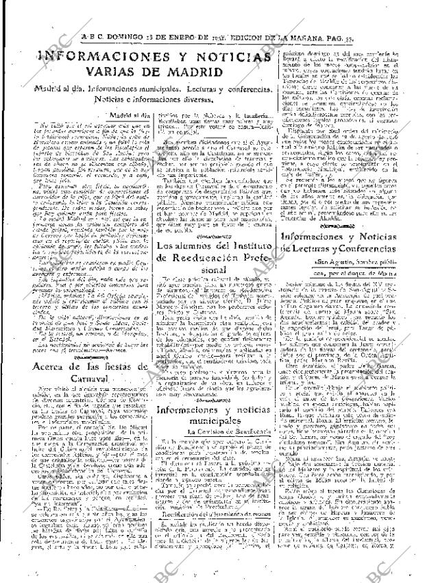 ABC MADRID 18-01-1931 página 33