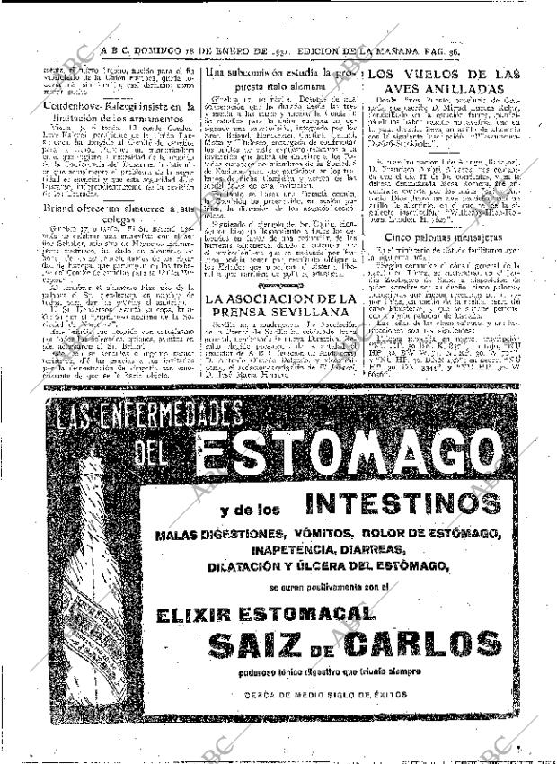 ABC MADRID 18-01-1931 página 36