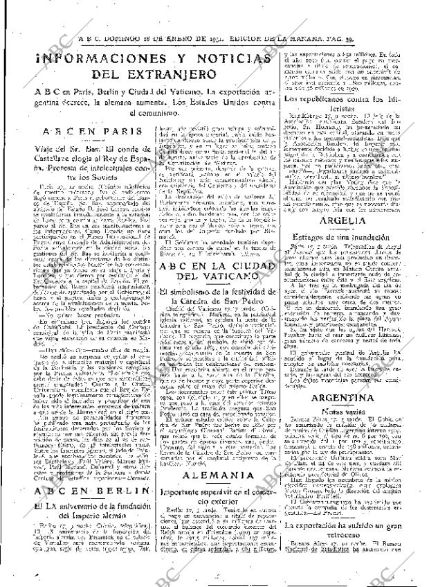 ABC MADRID 18-01-1931 página 39