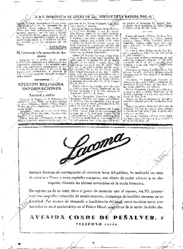 ABC MADRID 18-01-1931 página 46