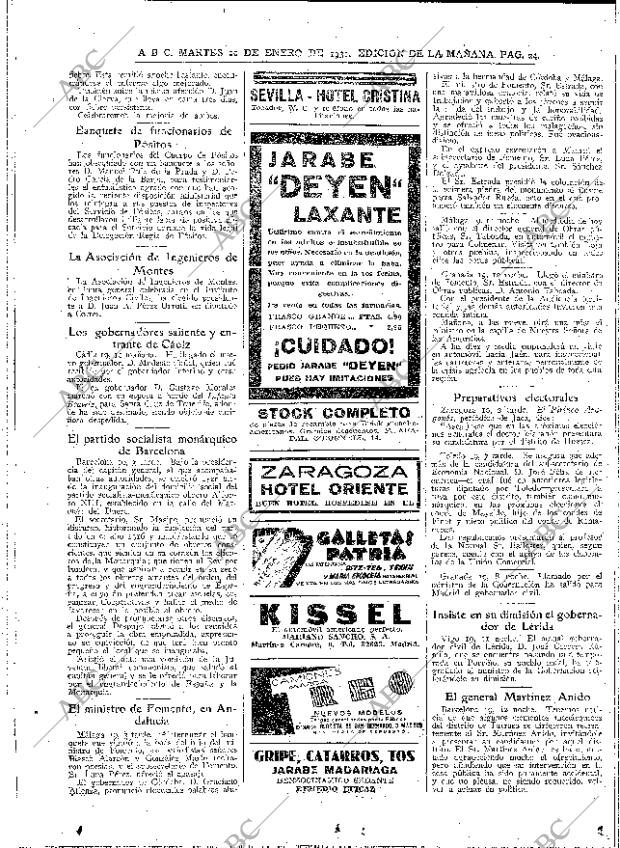 ABC MADRID 20-01-1931 página 24