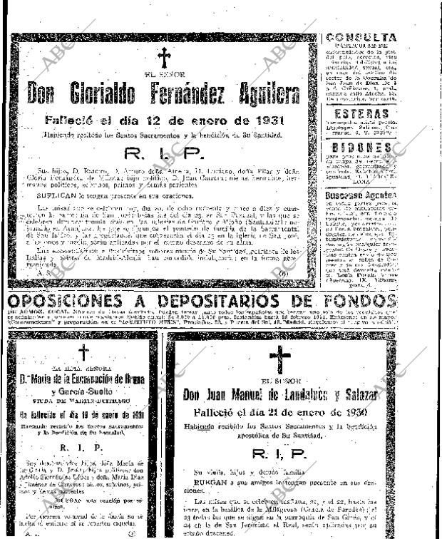 ABC MADRID 20-01-1931 página 65