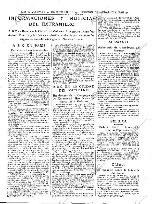 ABC SEVILLA 20-01-1931 página 27