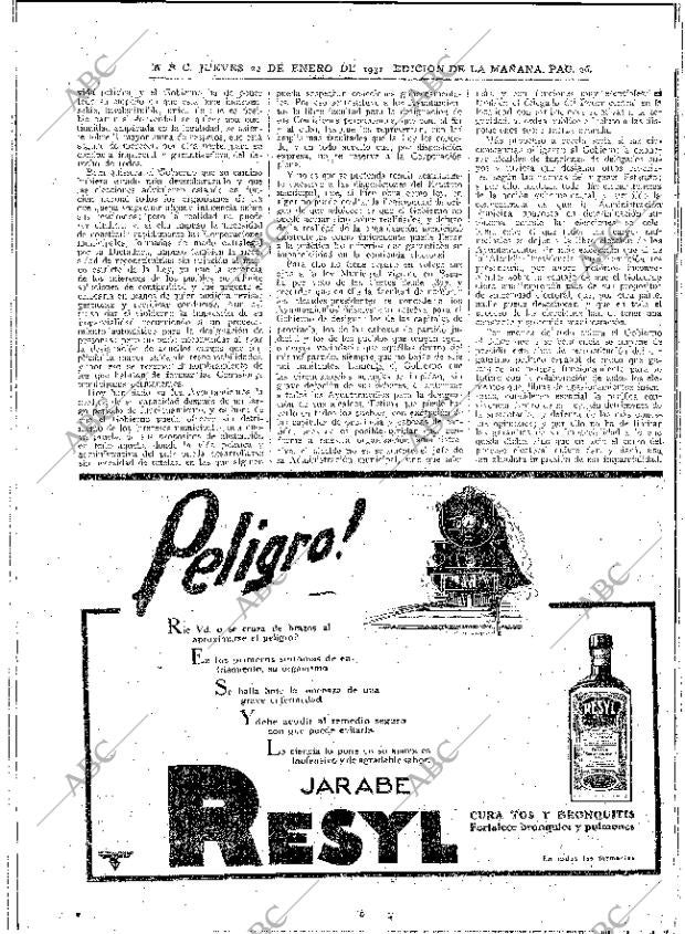 ABC MADRID 22-01-1931 página 26