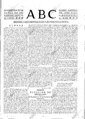 ABC MADRID 22-01-1931 página 3