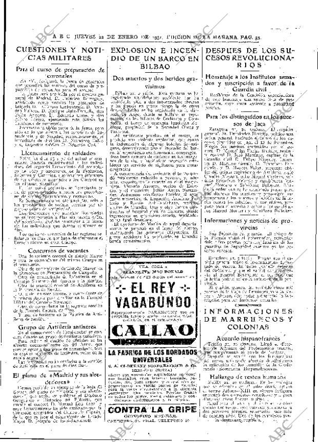 ABC MADRID 22-01-1931 página 35