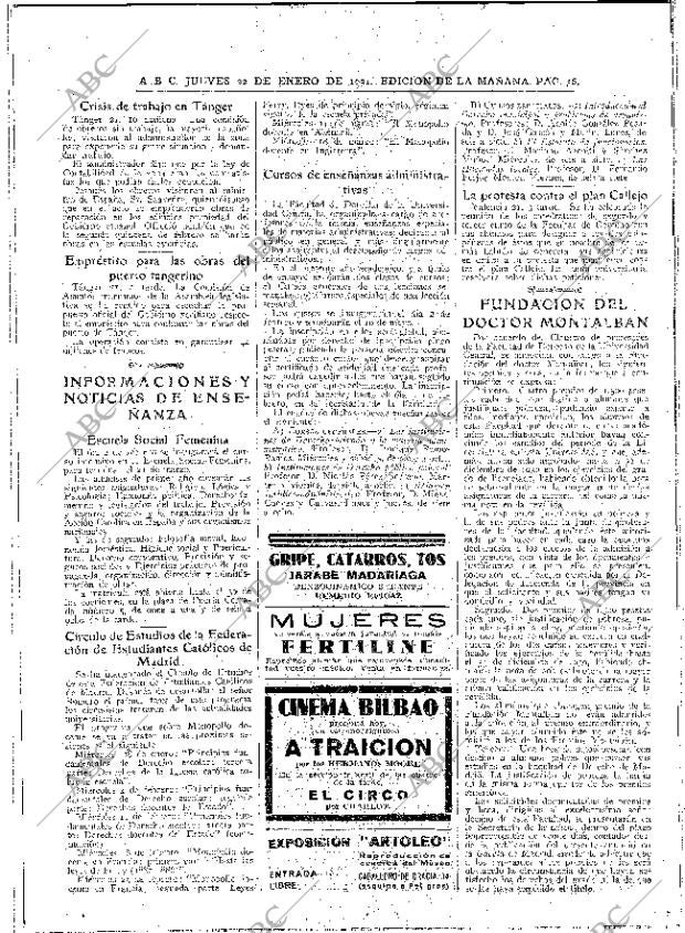 ABC MADRID 22-01-1931 página 36
