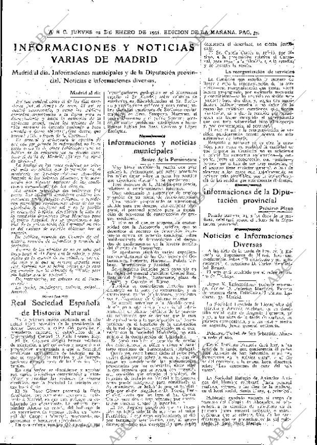 ABC MADRID 22-01-1931 página 37