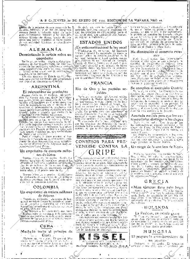 ABC MADRID 22-01-1931 página 42