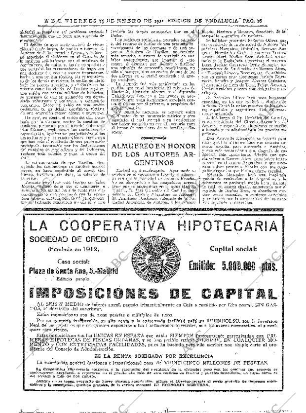 ABC SEVILLA 23-01-1931 página 12