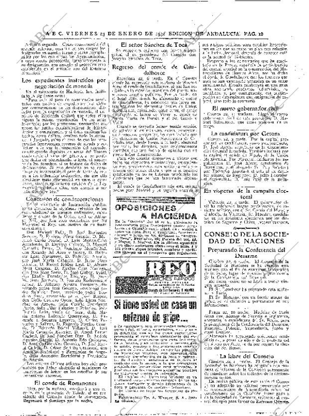 ABC SEVILLA 23-01-1931 página 14